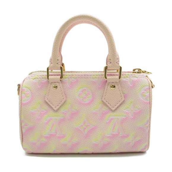 LOUIS VUITTON Nano Speedy Summer Stardust Pink Monogram empreinte leather M81508 - Picture 2 of 10